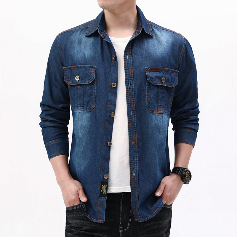 Nouvelle mode pour hommes, che - Jeans Shirt Fashion For Men avis et prix