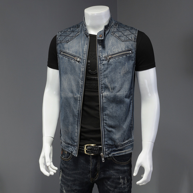 2026 hommes Denim gilets Vinta - Men'S Fashion Vest With Jeans avis et prix